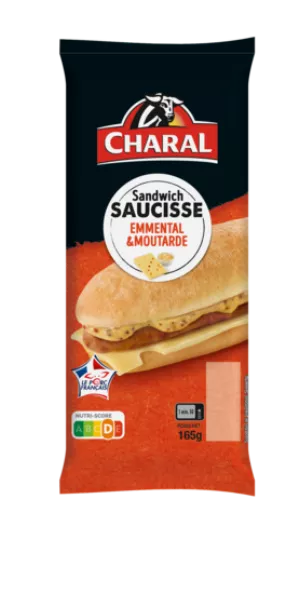 Sandwich Saucisse 165g Vpf - CHARAL