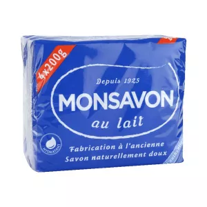 صابون الحليب 4x200 جرام - MONSAVON