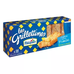 Biscottes grillettines froment 242g - PASQUIER