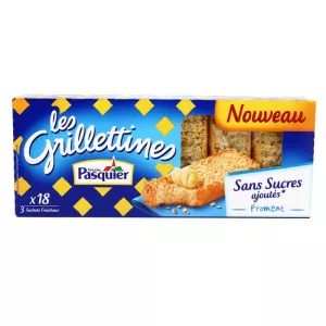 Grilletine com Trigo Sem Adição de Açúcar 255g - PASQUIER