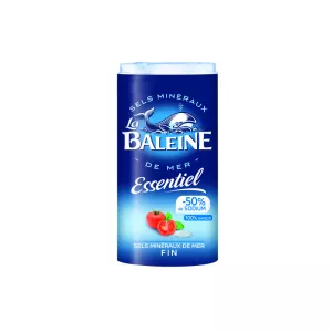 Sais marinhos minerais essenciais finos 350g - LA BALEINE