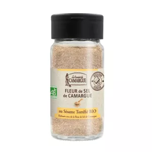 Flor de sal de sésamo orgánico 75g - Le saunier de camargue