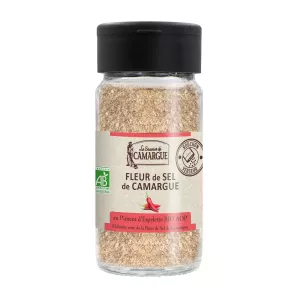 एस्पेलेट ऑर्गेनिक 80g के नमक काली मिर्च का फूल - Le saunier de camargue
