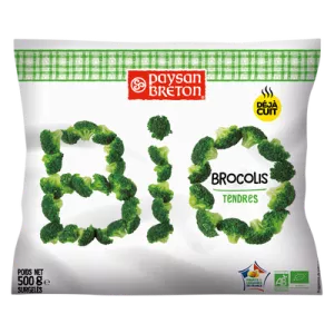 Organic cooked broccoli 500g - PAYSAN BRETON