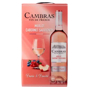 Rượu vang hồng Cabernet Sauvignon, Fontaine 5l - CAMBRAS