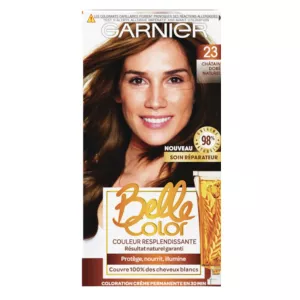 Color de cabello permanente 23 Castaño dorado natural Belle Color - Garnier