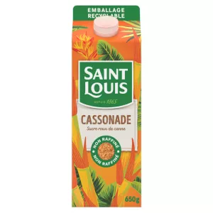 Cassonade sucre roux de canne non raffiné 650g - SAINT LOUIS