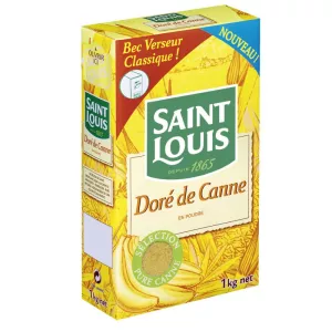 Sucre poudre doré de canne 1kg - SAINT LOUIS
