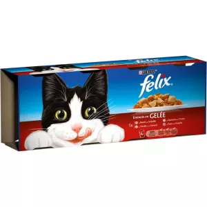 FELIX Carne/Aves/Peixe Ração para Gato 4X400g - PURINA