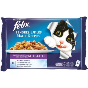 Tendres Effilés Viandes et Poisson pour chat 24x100 g - WHISKAS