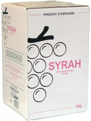 Vino rosato dalla Spagna Syrah 11% bib10l