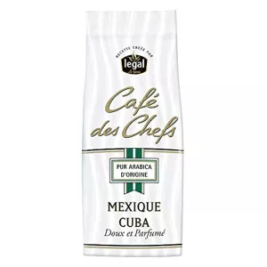 Café puro Arábica do México e Cuba; Café des Chefs 250g - LEGAL