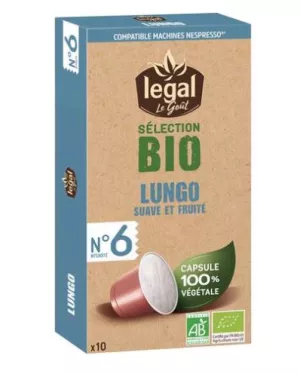 Legal Bio Lungo 10 Caps 50g