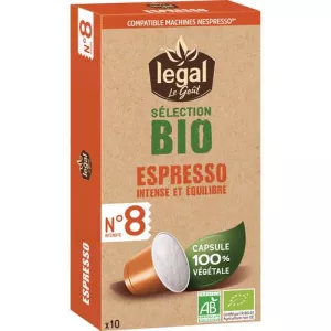 Legal Bio Espresso 10 Caps 50g