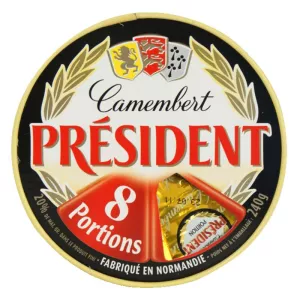 Camembert 8 portions 240g - PRESIDENT