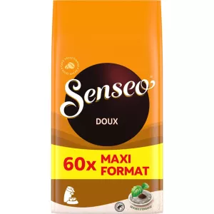 Café Dosettes Doux Compatible Senseo 60 Dosettes 416g - SENSEO