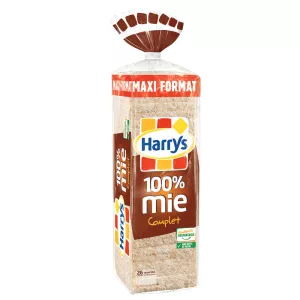 बिना परत वाली साबुत रोटी x26 650 ग्राम - हैरी