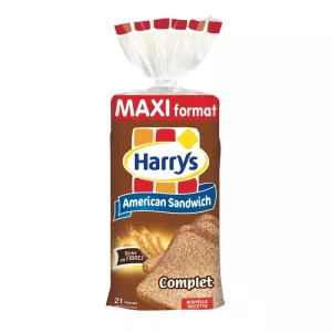 Panino americano Pain de Mie Complet x21 900g - HARRY'S