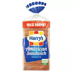 Bánh mì Sandwich kiểu Mỹ trơn x21 825g - HARRY'S