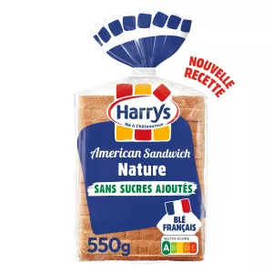 Shadow Bread American Sandwich Nature zonder toegevoegde suikers zonder additieven 550G - Harrys