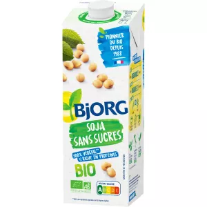 Natuurlijke biologische sojagroentedrank zonder toegevoegde suikers 1l - Bjorg