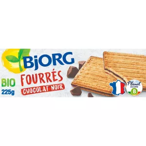 Vidakuzi vya Chokoleti ya Chokoleti ya Kikaboni 225g - BJORG