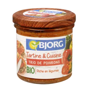 Pâte à tartiner aux poivrons BIO 135g - BJORG