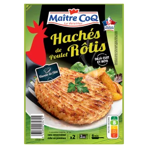 Hachés Poulet Rotis, 180g - MAITRE COQ