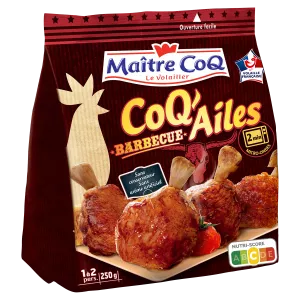 Coq Ailes Barbecue, 250g - MAITRE COQ