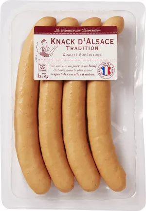 Knacks Alsace Fume Trad X4 300