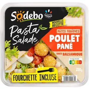 250g Ensalada De Pasta Pollo Empanizado - SODEBO