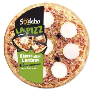 Pizza Chvre Lardon 470g
