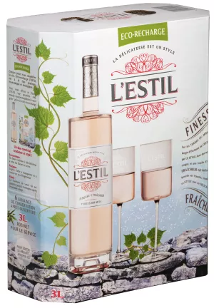L Estil Rose Tendre Rs Bib 3l