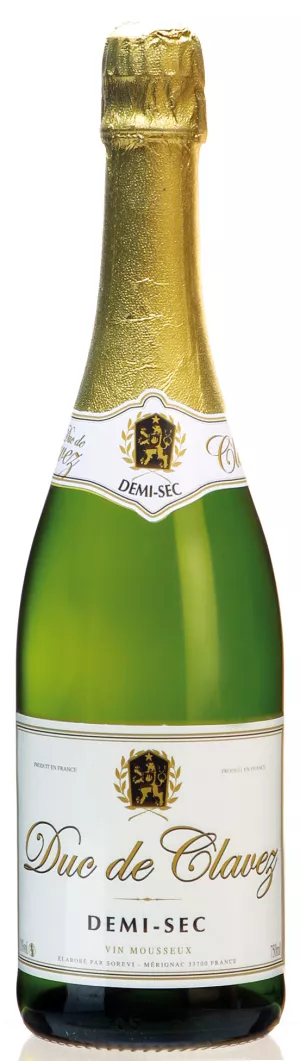 Semi-Dry Sparkling Wine 11% 75cl - DUC DE CLAVEZ
