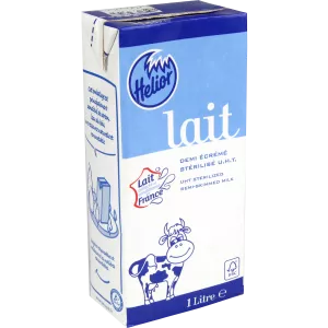 Lait Demi-Ecrémé Stérilisé UHT, 6x1l - HELIOR
