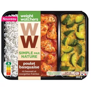Plat cuisiné poulet basquaise riz 300G - WEIGHT WATCHERS