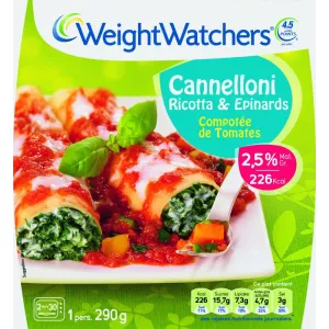 Cannelloni ricotta epinards 290 g - WEIGHT WATCHERS