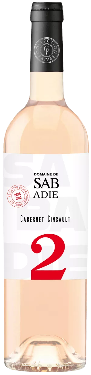Witte Wijn Rosé Cabernet Cinsault 12,5% 75cl - DOMAINE DE SABADIE
