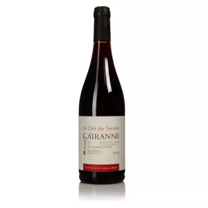 赤ワイン コート・デュ・ローヌ・ヴィラージュ、14.5°、75cl - LA CLEF DU TERROIR CAIRANNE