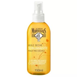 Huile Corps Sèche Sublimante Peaux Très Sèches Karité Amande Douce & Argan 150ml - LE PETIT MARSEILLAIS