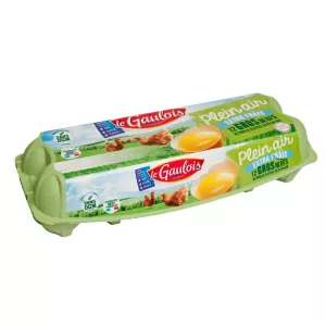 Gros oeufs plein air extra frais X12 - LE GAULOIS