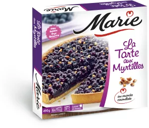 Tarte aux myrtilles & amandes caramélisées 490g - MARIE