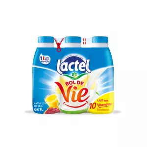 Lait bol de vie 1,2% M.G 6x1L - LACTEL