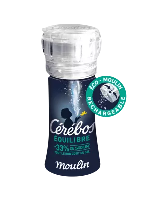Moulin Sel Reduit Sodium, 95g - CÉRÉBOS