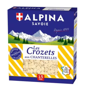 Pâtes les Crozets aux Chanterelles,  400g - ALPINA AVOIE