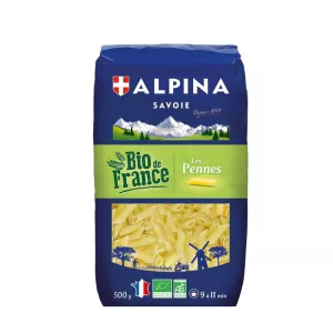 ORGANIC penne pasta 500g - ALPINA SAVOIE