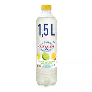 Agua de manantial sin gas aromatizada con zumo de Limonada 1,5L - CRISTALINE