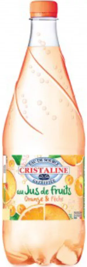 Cristaline Gaz Jdf Or/peche 1l