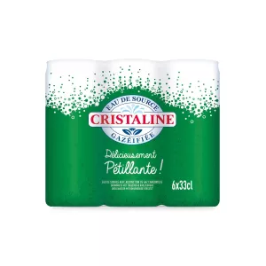 Sparkling Spring Water 6x33cl - Cristaline
