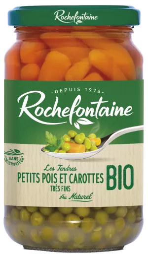 Organic Peas and Carrots 37cl - ROCHEFONTAINE